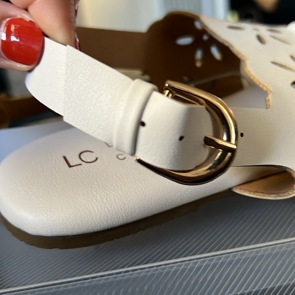 LC Lauren Conrad Jarrah Women's Floral Thong Sling Back Sandals - Picture 7 of 9